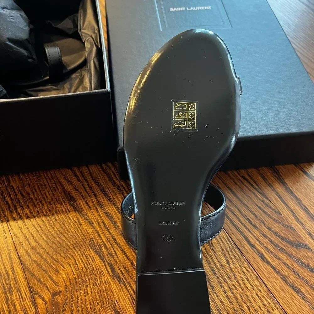 Saint Laurent Women's Black Sandals - Picture 7 of 9